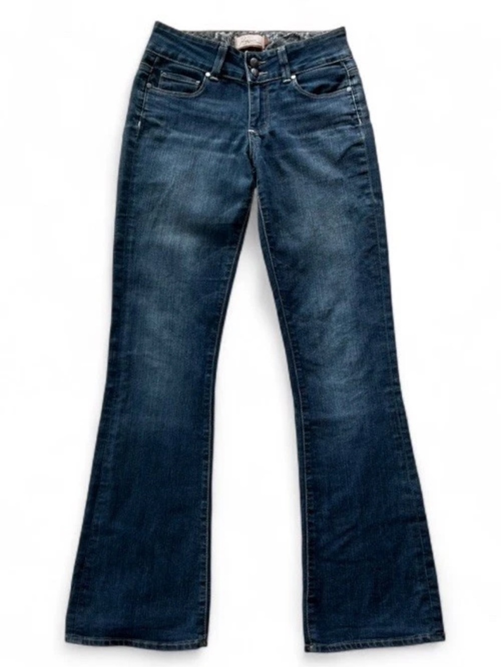 Paige Premium Denim H.H. Boot Jeans 25 Petite Bootcut Stretch Medium Wash